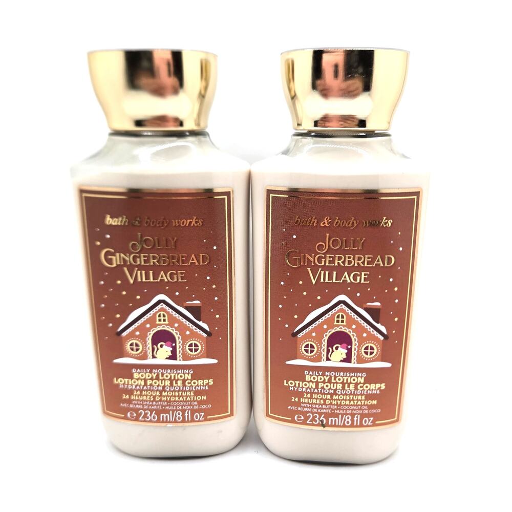 NEW Bath & Body Works Jolly Gingerbread Village Body Lotion